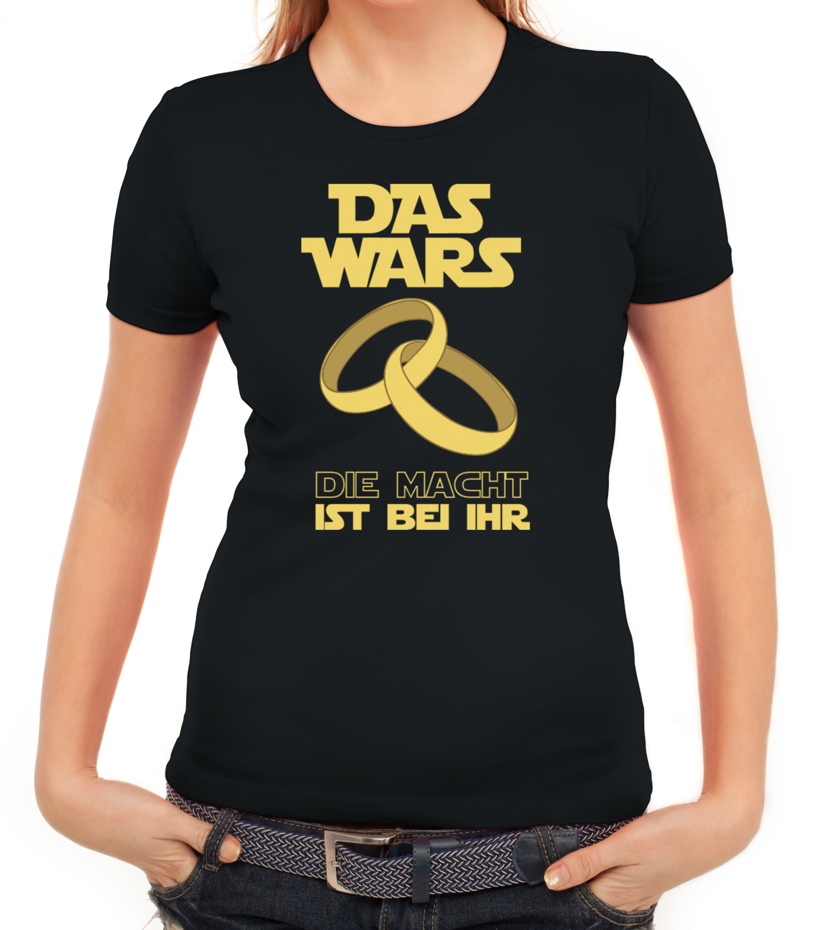 39++ Bodys mit lustigen spruechen , &quot;Das Wars Die Macht ist bei ihr&quot; Lady Shirt von ShirtStreet ShirtStreet