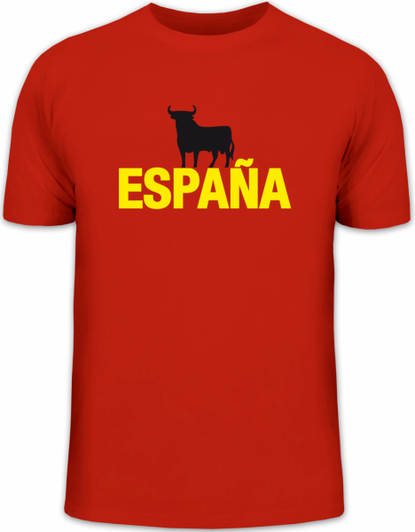 Herrenshirt Em Wm 26 Stier Espana T Shirts Manner Shirtstreet